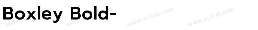Boxley Bold字体转换